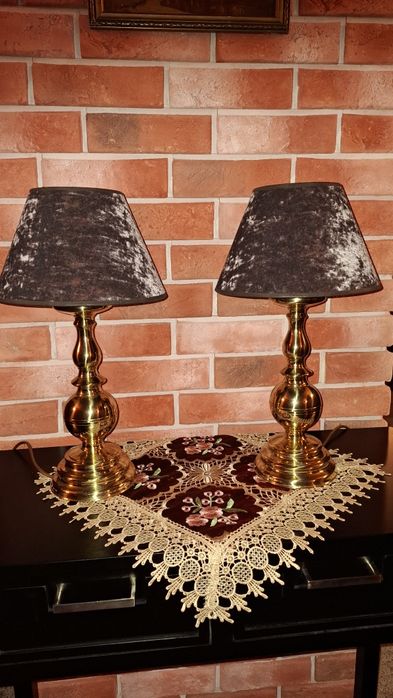 Abażury welurowe komplet 2 szt.