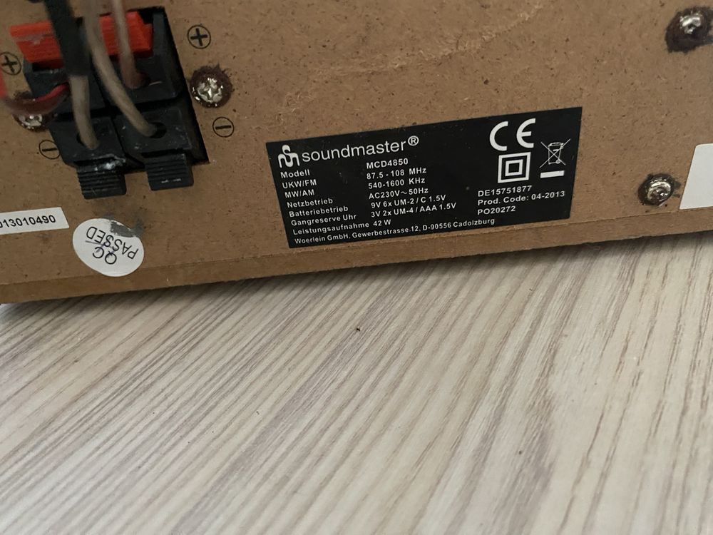 Wieża soundmaster mgr 4850 cd gramofon