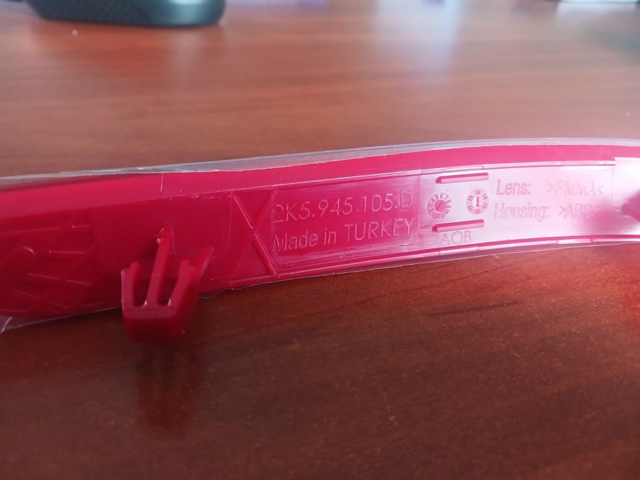 Vag катафот заднього бампера лівий Caddy lv