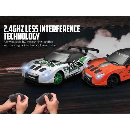 Racent model samochodu Drift King biały 1/24 4wd - silnik szczotkowy