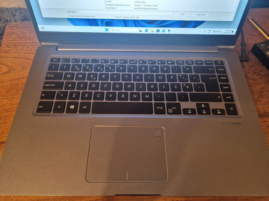 Portátil Asus S510 i7 16Gb