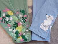 Legginsy 134 spodnie 3/4 Endo leginsy dziewczęce zestaw