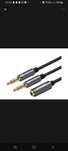 Rozdzielacz audio AUX słuchawki+mikrofon do jack 3,5mm