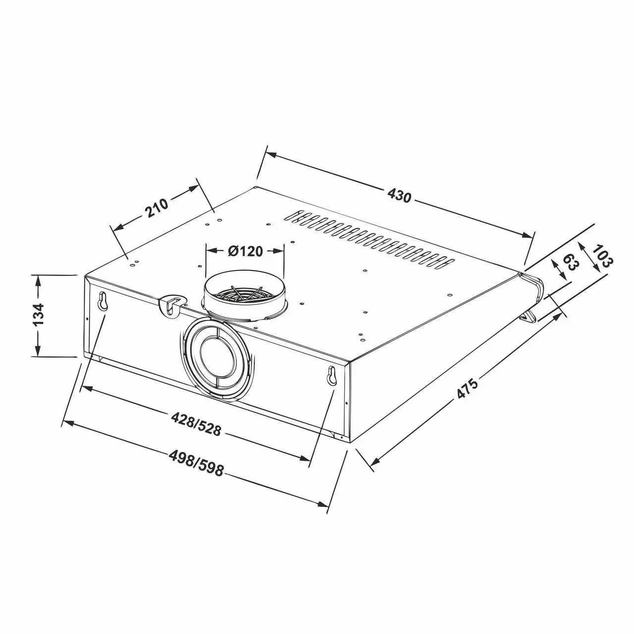 Вытяжка Eleyus Bona II LED SMD 60 IS
