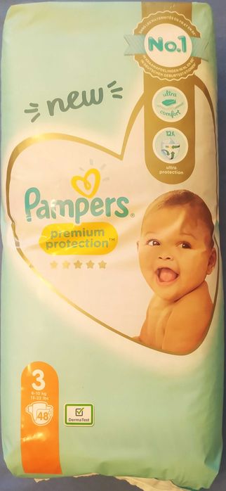 Sprzedam Pieluszki Pampers premium rozmiar 3 (od 6kg do 10kg)