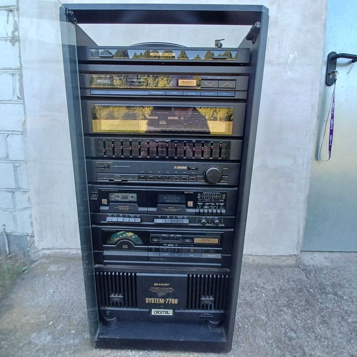 Wieza Stereo Sharp  1000 wat z Pilotem!!! Uszkodzona