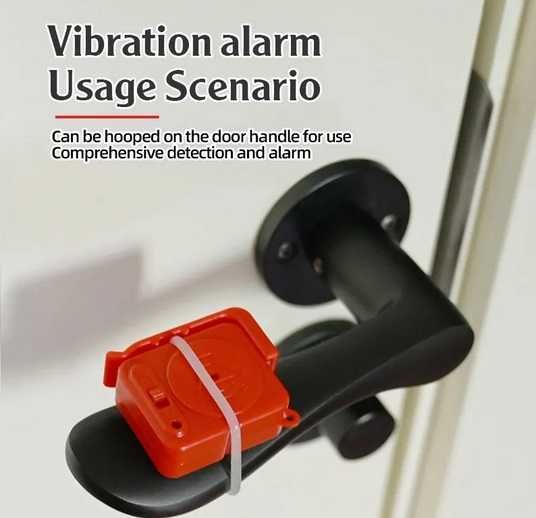 Bezprzewodowy czujnik Alarm antywłamaniowy kradzieżowy wibracyjny120dB