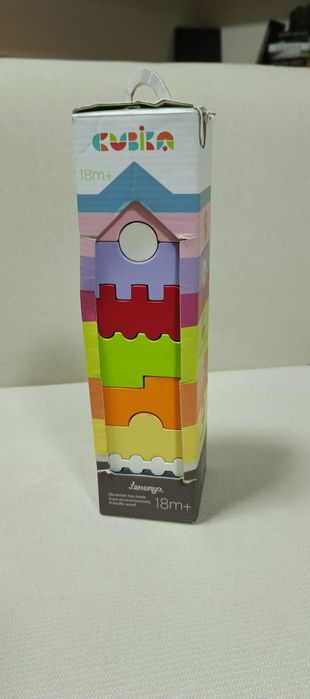 Дерев'яна розвиваюча піраміда cubika