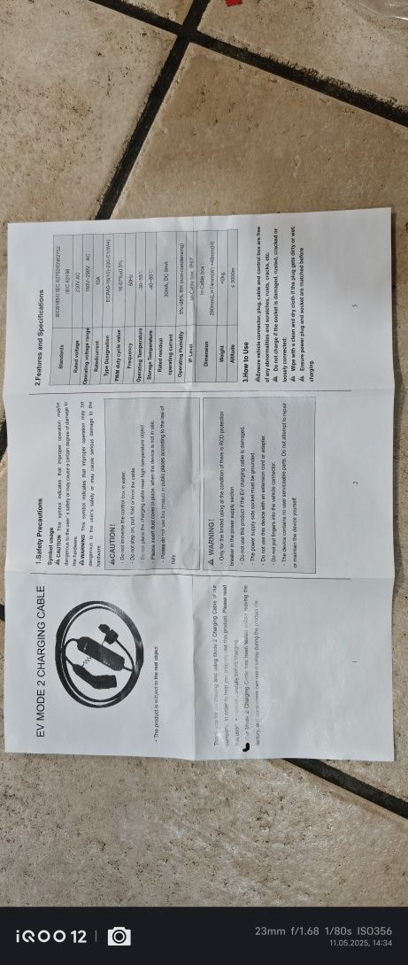 Cabo carregamento doméstico