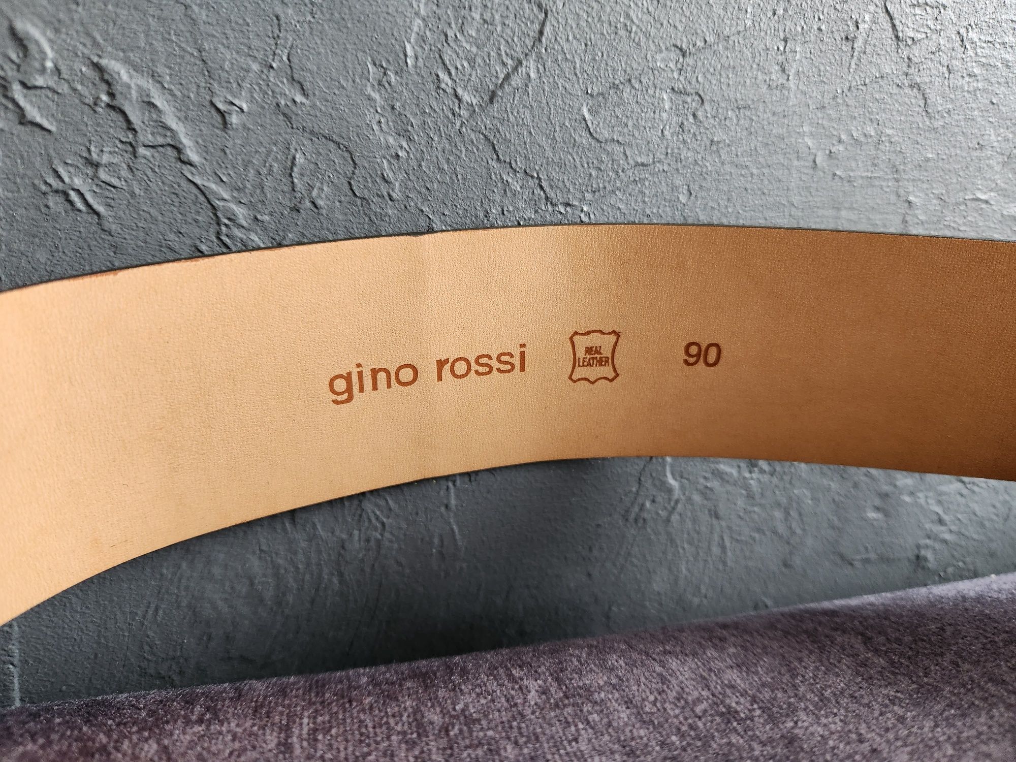 Pasek skóra naturalna Gino Rossi 90
