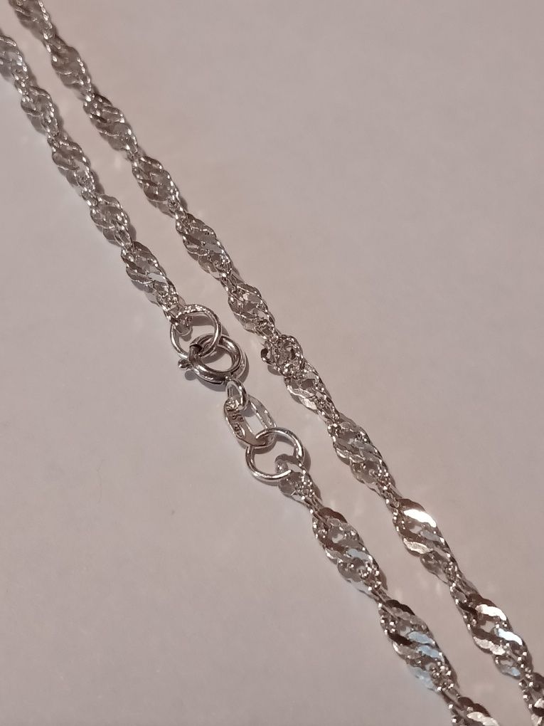 Срібний ланцюжок (серебряная цепочка) 925,довжина 50см, вага 5,76 грам