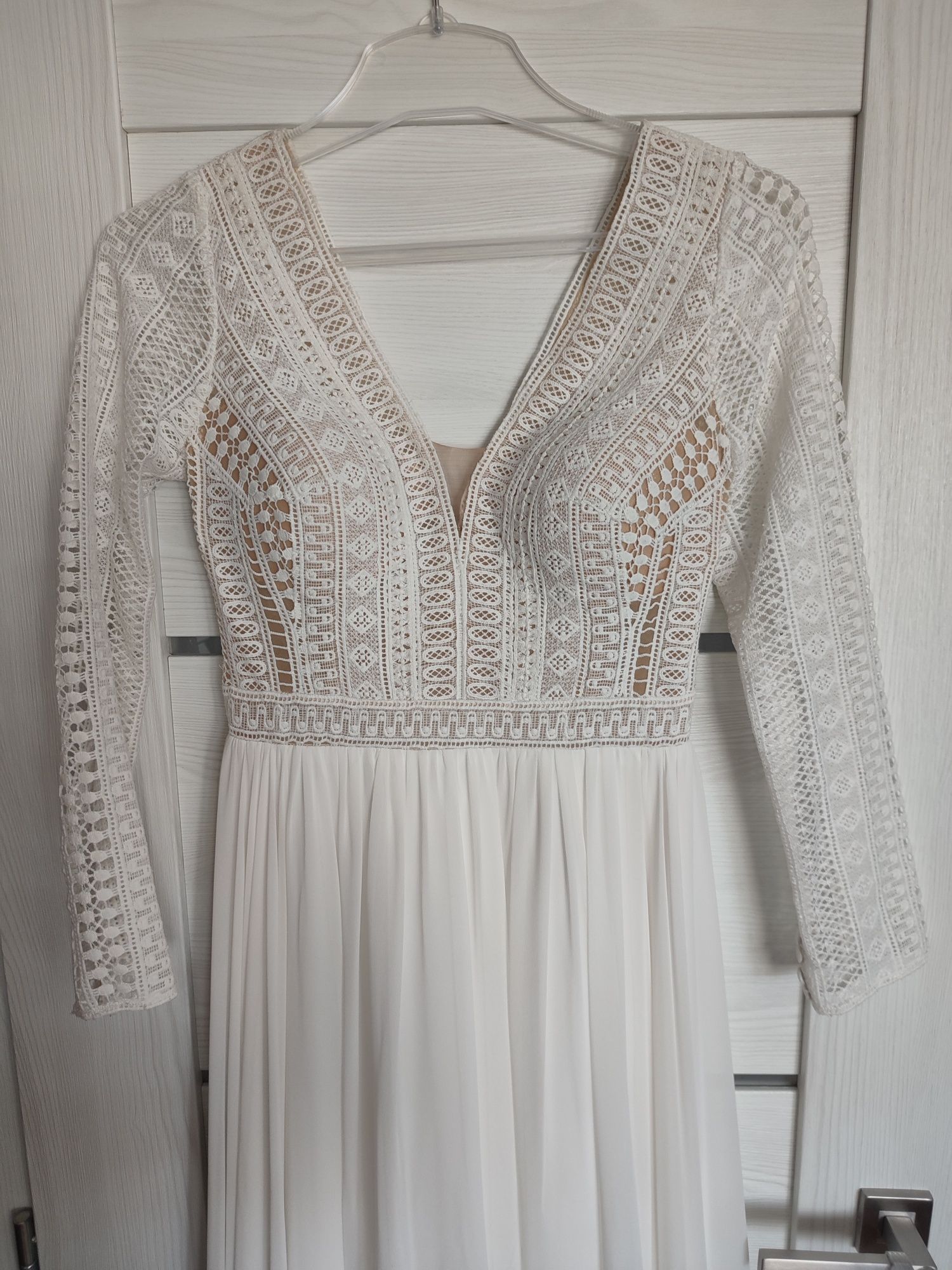 Suknia ślubna rustykalna/boho - Jasmine Empire Sherli 36/38, idealna