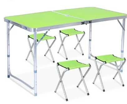 Стол складной с 4 стульями для пикника. Раскладной столик