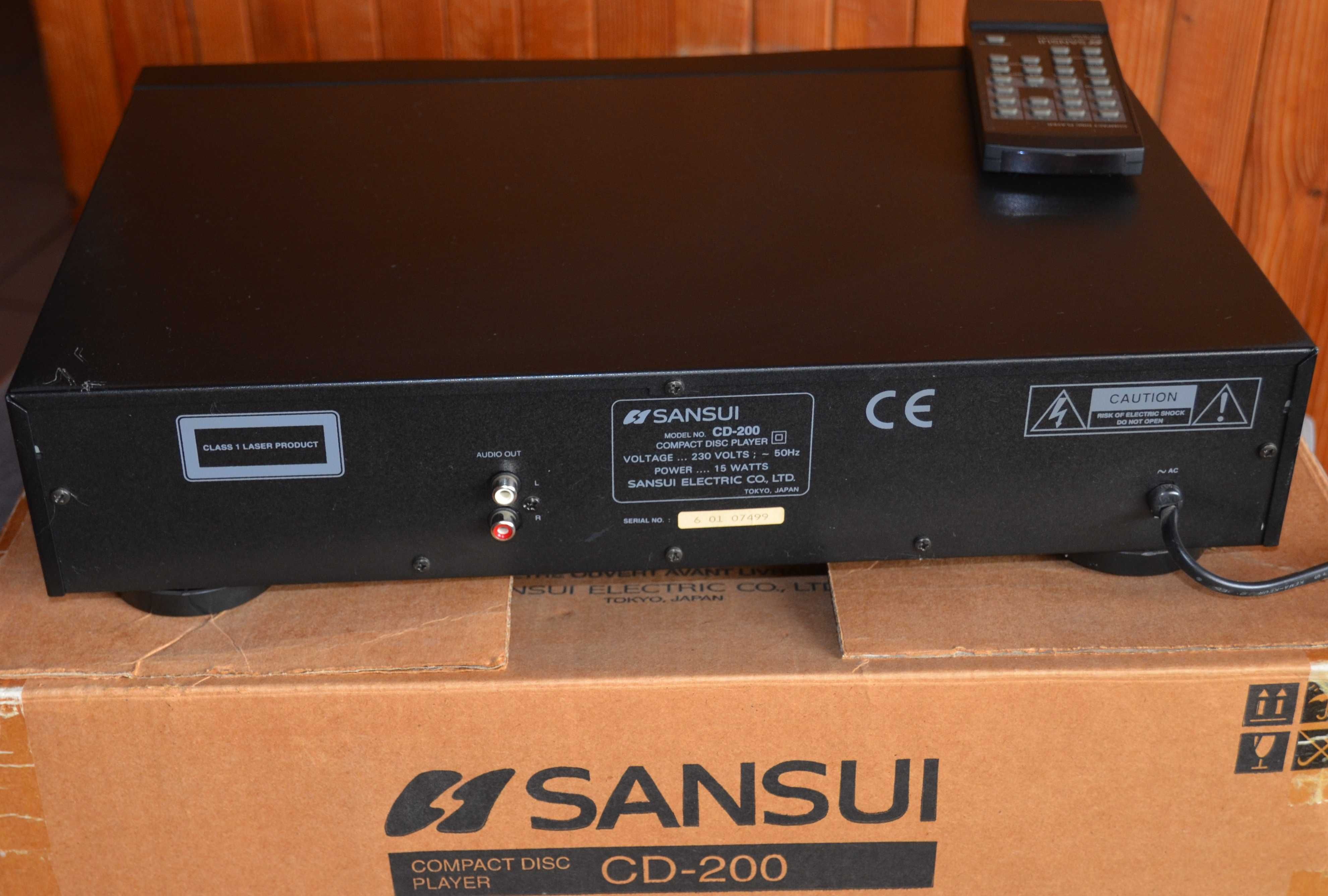 Sansui CD 200 odtwarzacz cd Pilot Karton Super stan