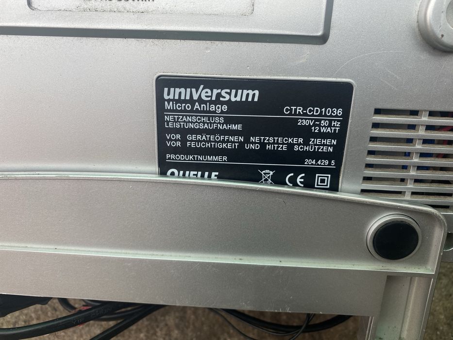 CD плеер Universum CTR-CD1036 с FM радио