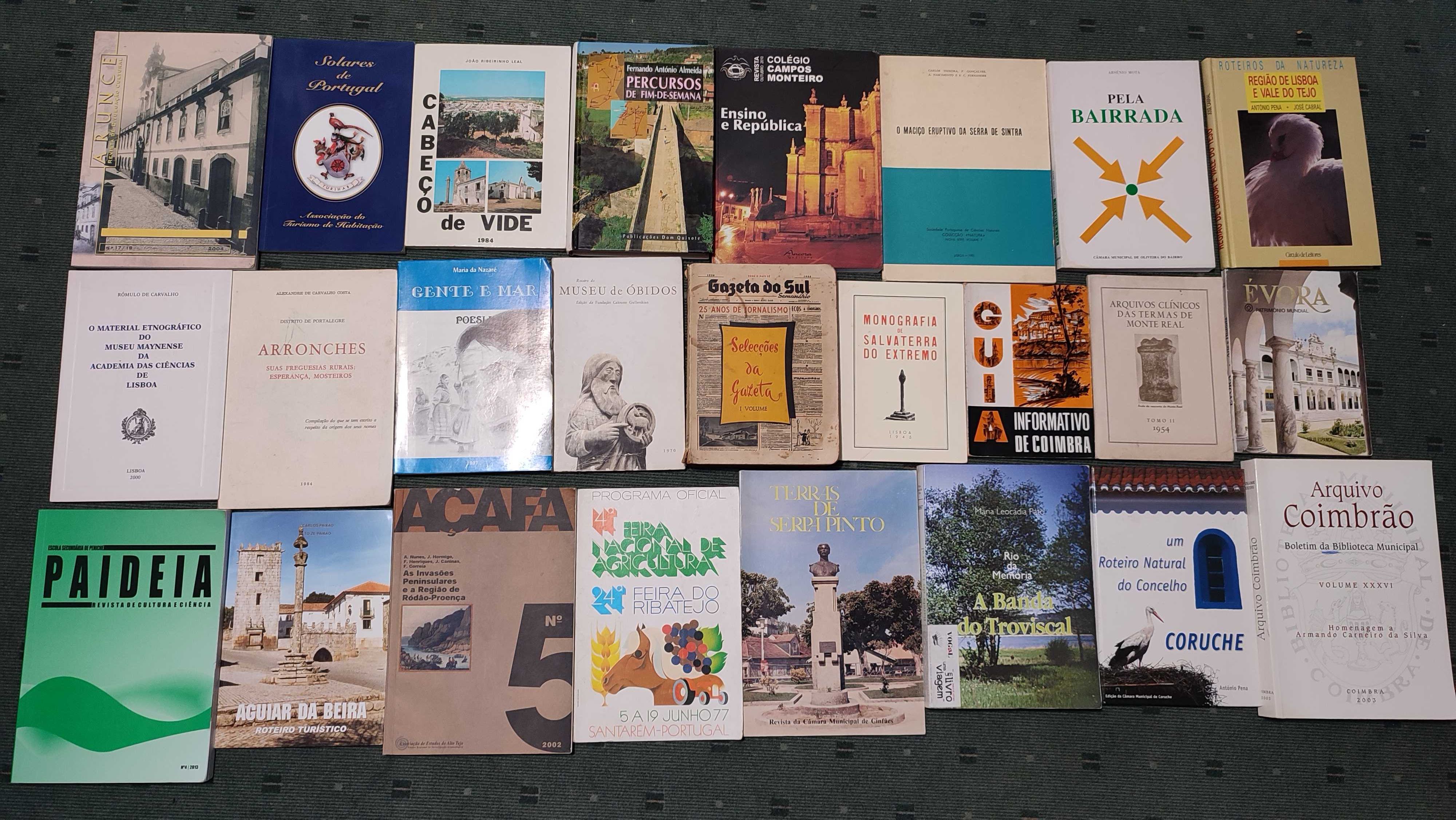 Livros sobre História de Localidades Portuguesas - cada 5 €