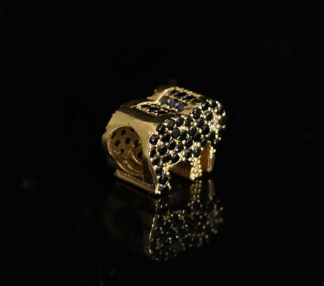 Złoto 585 - złota zawieszka beads słonik słoń