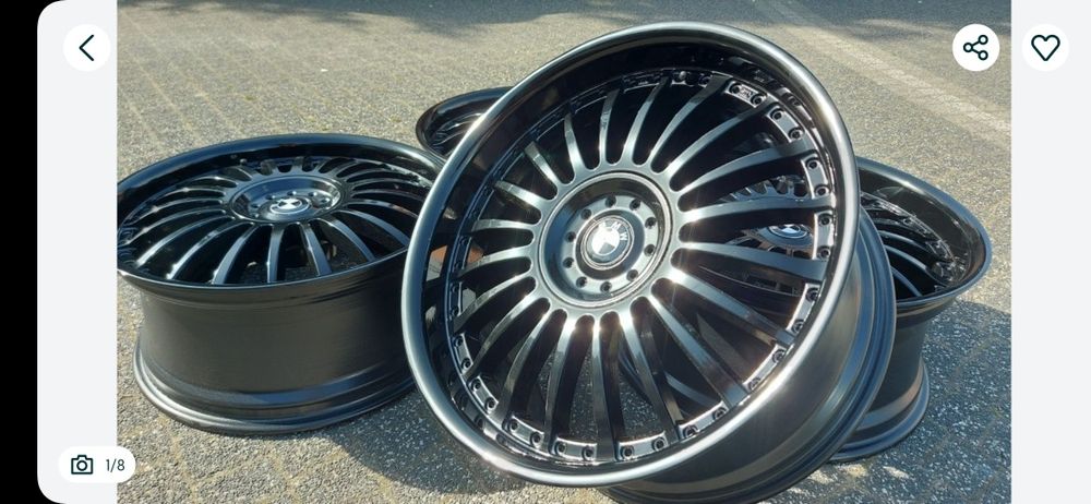 Schmidt 19"  BMW 5x120  8,5j et25 9,5j et25 E60 E39 Rant Czarne E38