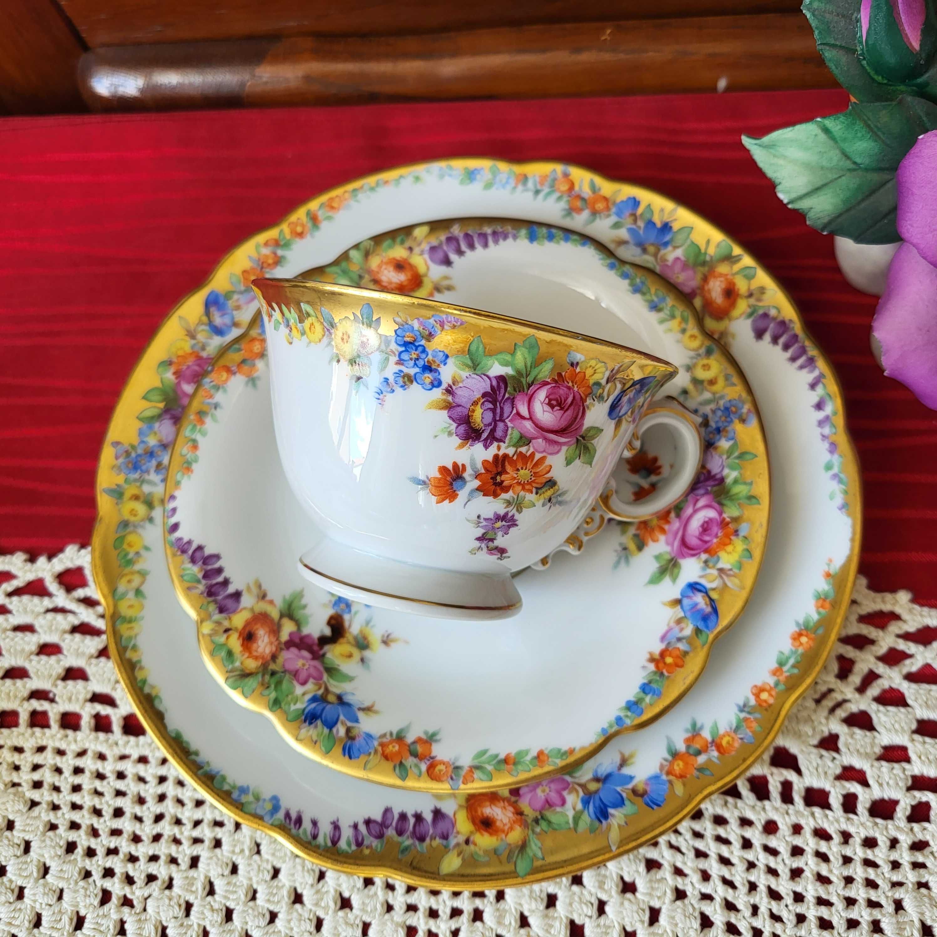 Антикварное чайное трио Rosenthal Selb-Bavaria, 1928 год