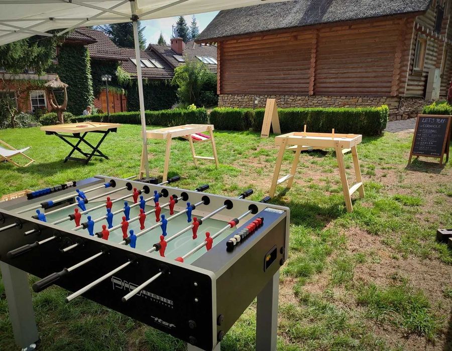 Wynajem gier: Piłkarzyki, Dart, Airhockey, Gry drewniane XXL