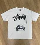Футболка Stussy x Rick Owens World Tour белая / Размер М