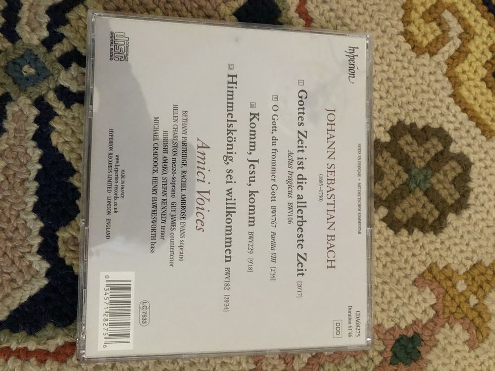 Bach cantatas amici voices