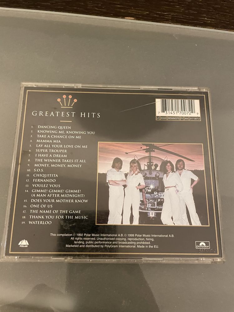 Płyta cd zespolu ABBA