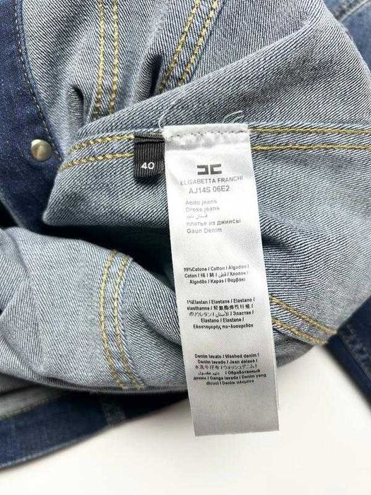Жіноча джинсова сукня Elisabetta Franchi коротка спідниця розмір 40