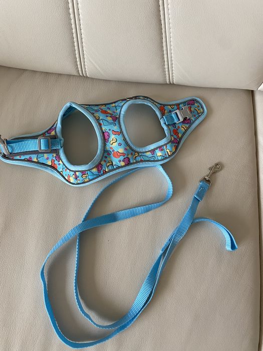 Жилетка для собак світловідбиваюча + повідок