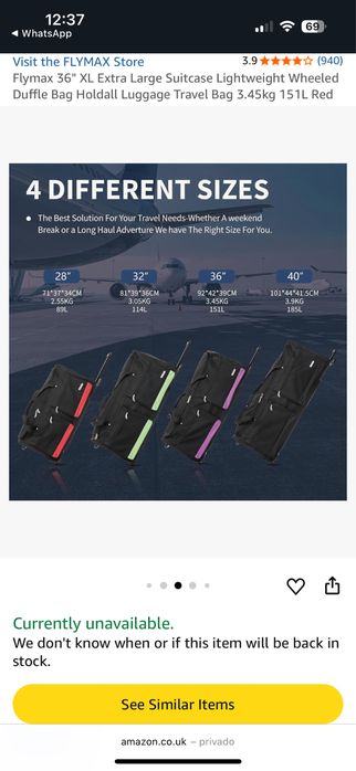 Saco Trolley de Viagem