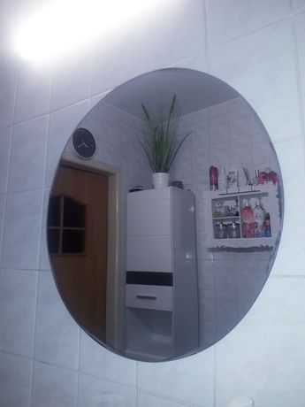 Lustro fazowane okrągłe do łazienki