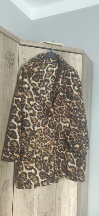 Płaszcz jesienny panterka r 46