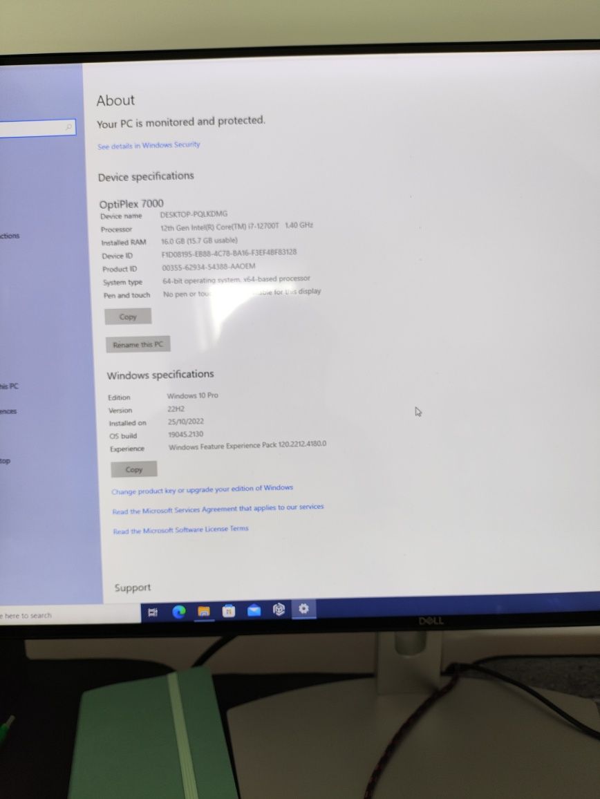 Dell OptiPlex 7000 MFF i7-12700T 16GB 256GB SSD NVMe UHD770
