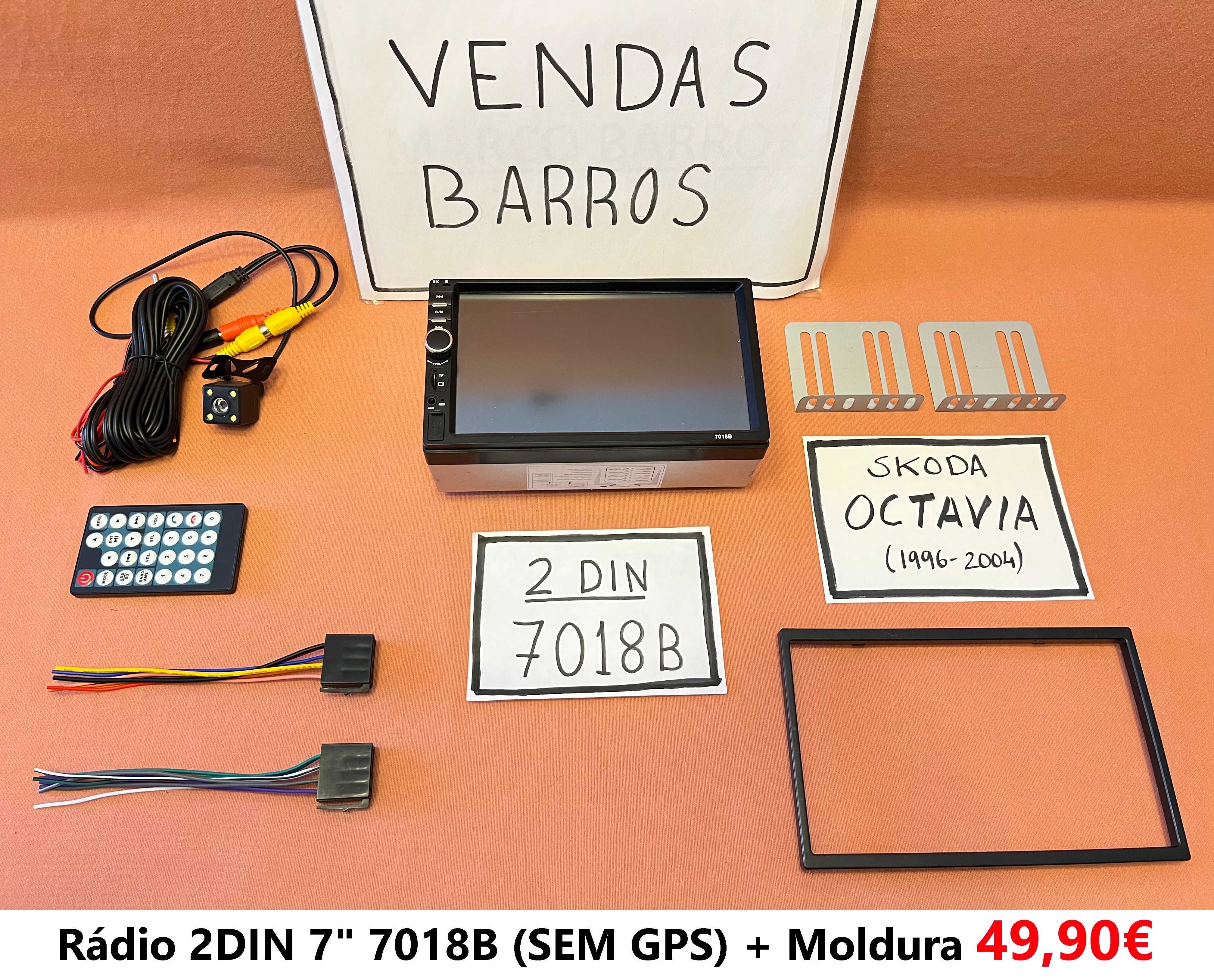 (NOVO) Rádio 2DIN • SKODA Octavia (1996 até 2013) • Android [4+32GB]