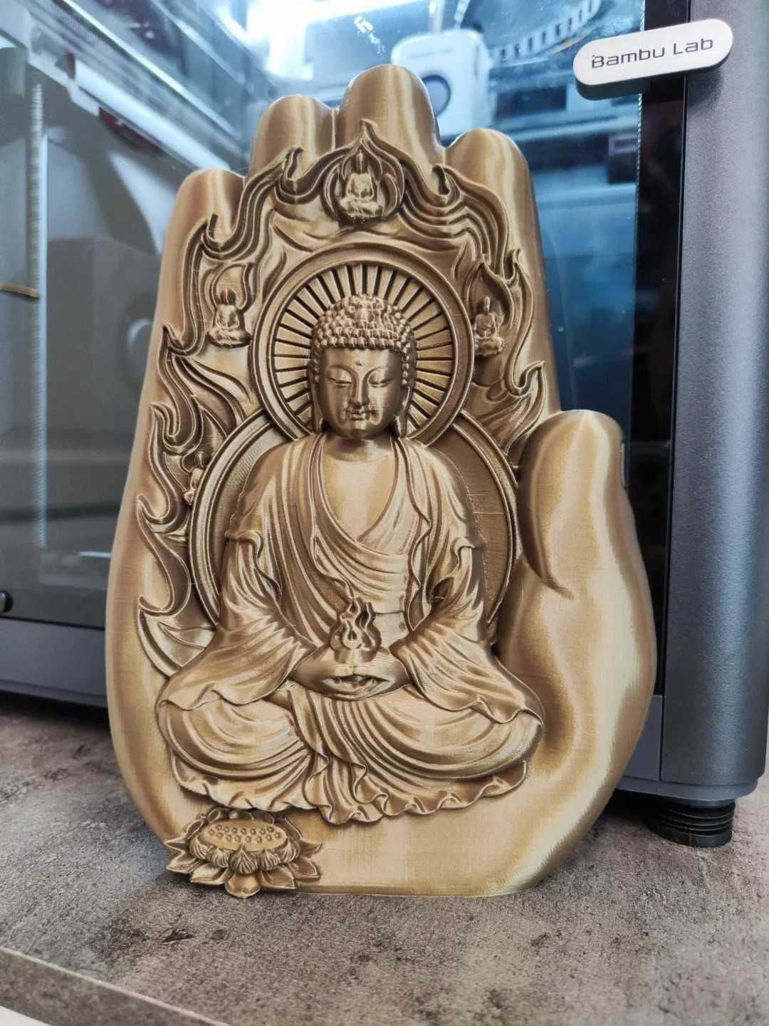 Mão com Buda (20cm)