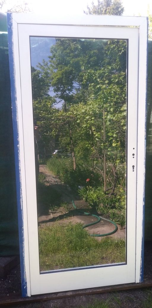 Drzwi Aluminiowe 95x205 Wewnętrzne koloru białego
