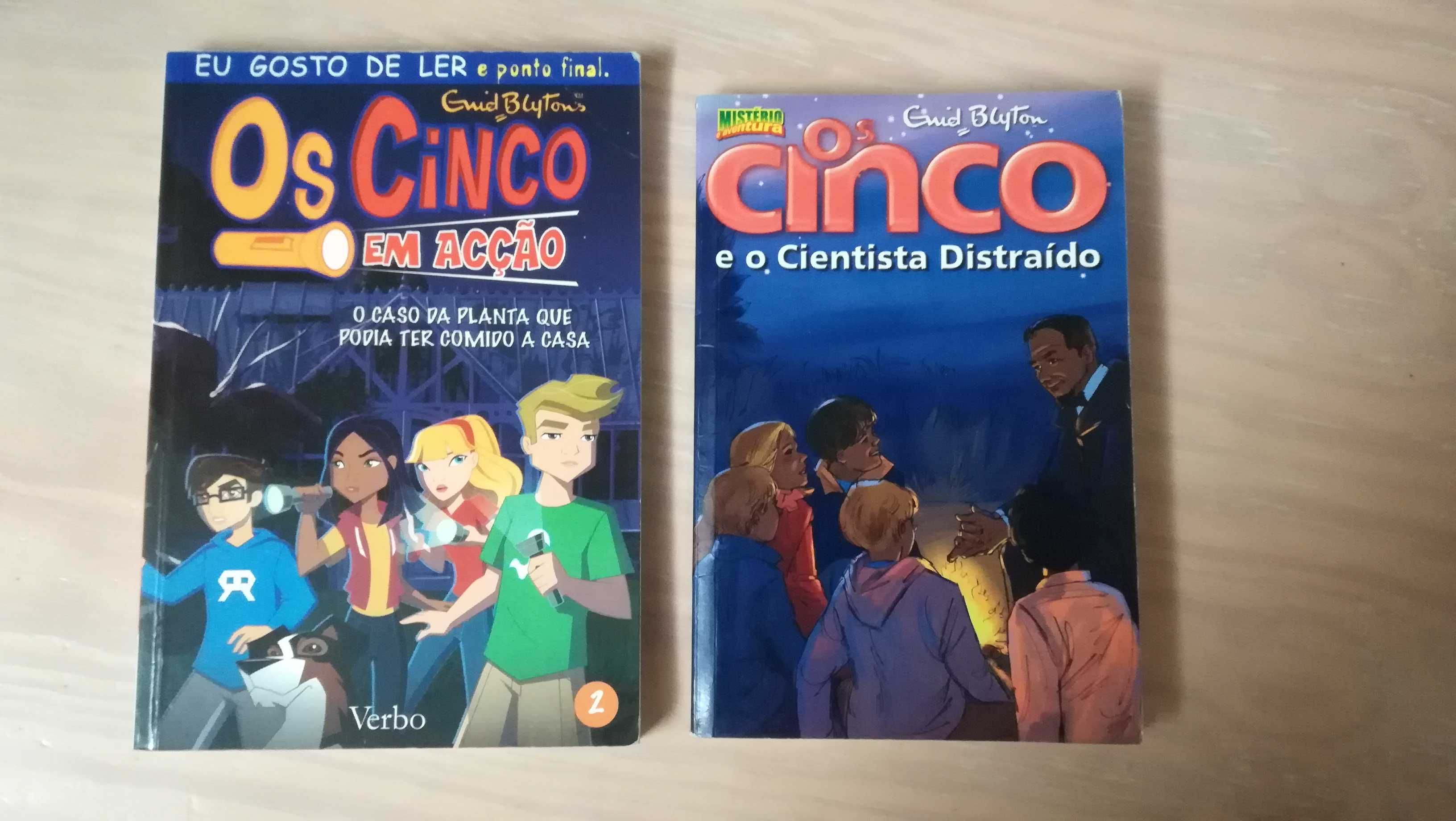 Livros coleção Os Cinco