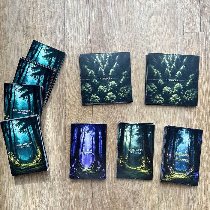 PUSZCZA - Dodatek do Gry Talisman Magia i Miecz 5 Nowe Karty, Zaklęcia