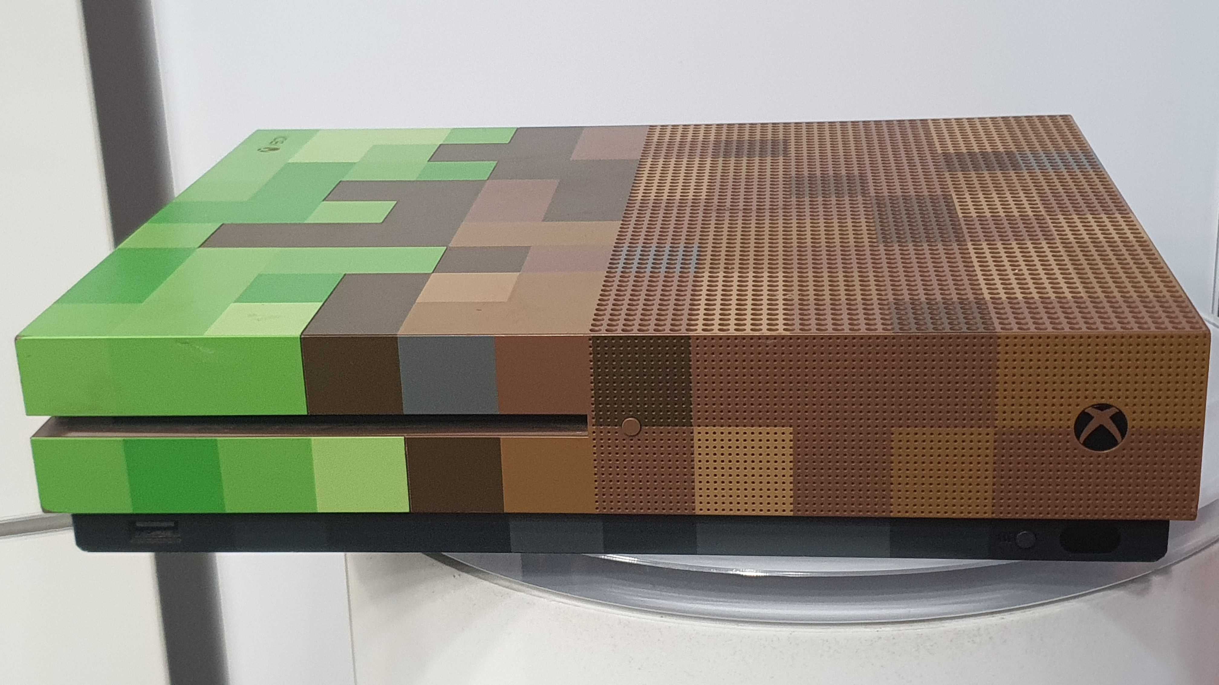 Gwarancja Konsola XBOX One S Minecraft 1TB 4K +Pad *MINECRAFT CREEPER*