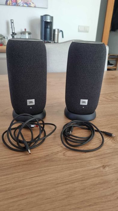 Pack original com duas colunas JBL Link Portable