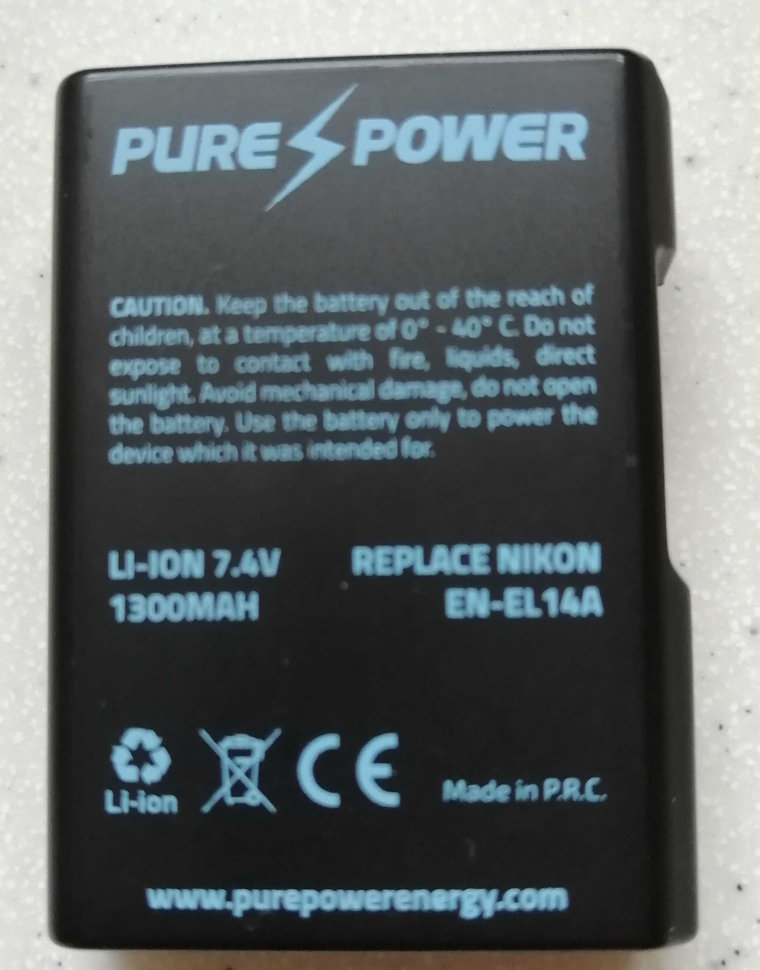 Bateria NK 06 Pure Power do Nikon CoolPix P7700. 1300 mAh.
