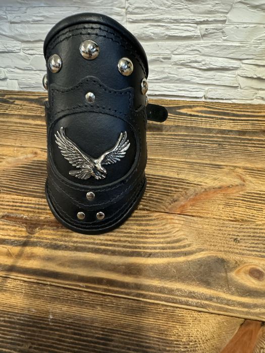 Uchwyt na kubek skórzany