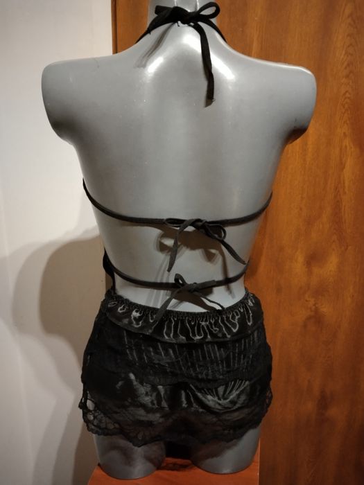 Koronkowa seksowna bielizna nocna piżama damska stringi damskie