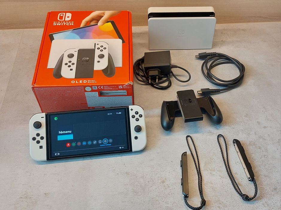 Nintendo Switch oled 256GB cfw przerobiona picofly atmosphere.