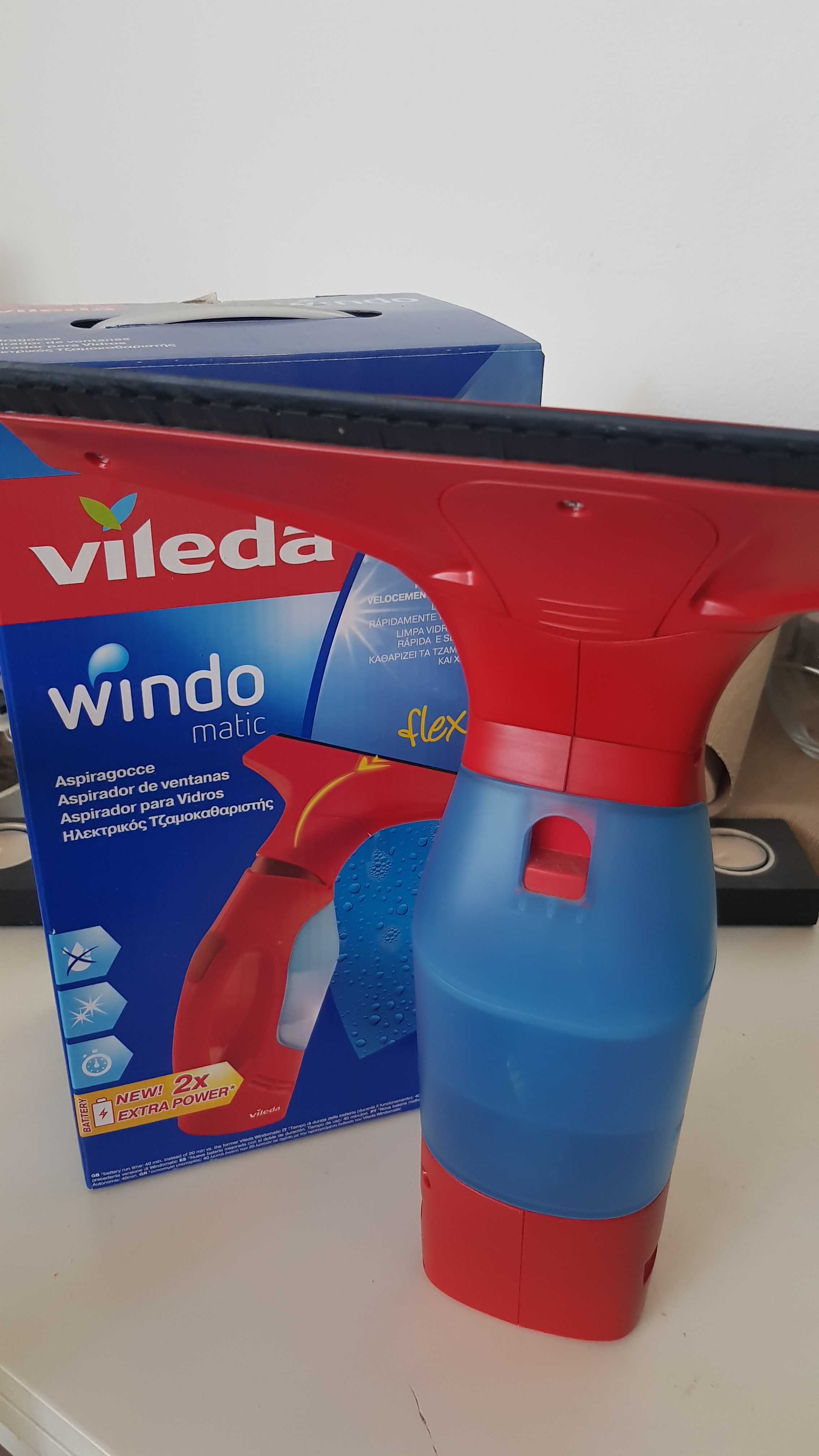 Vileda Windomatic Aspirador de Vidros limpeza de vidros  nova