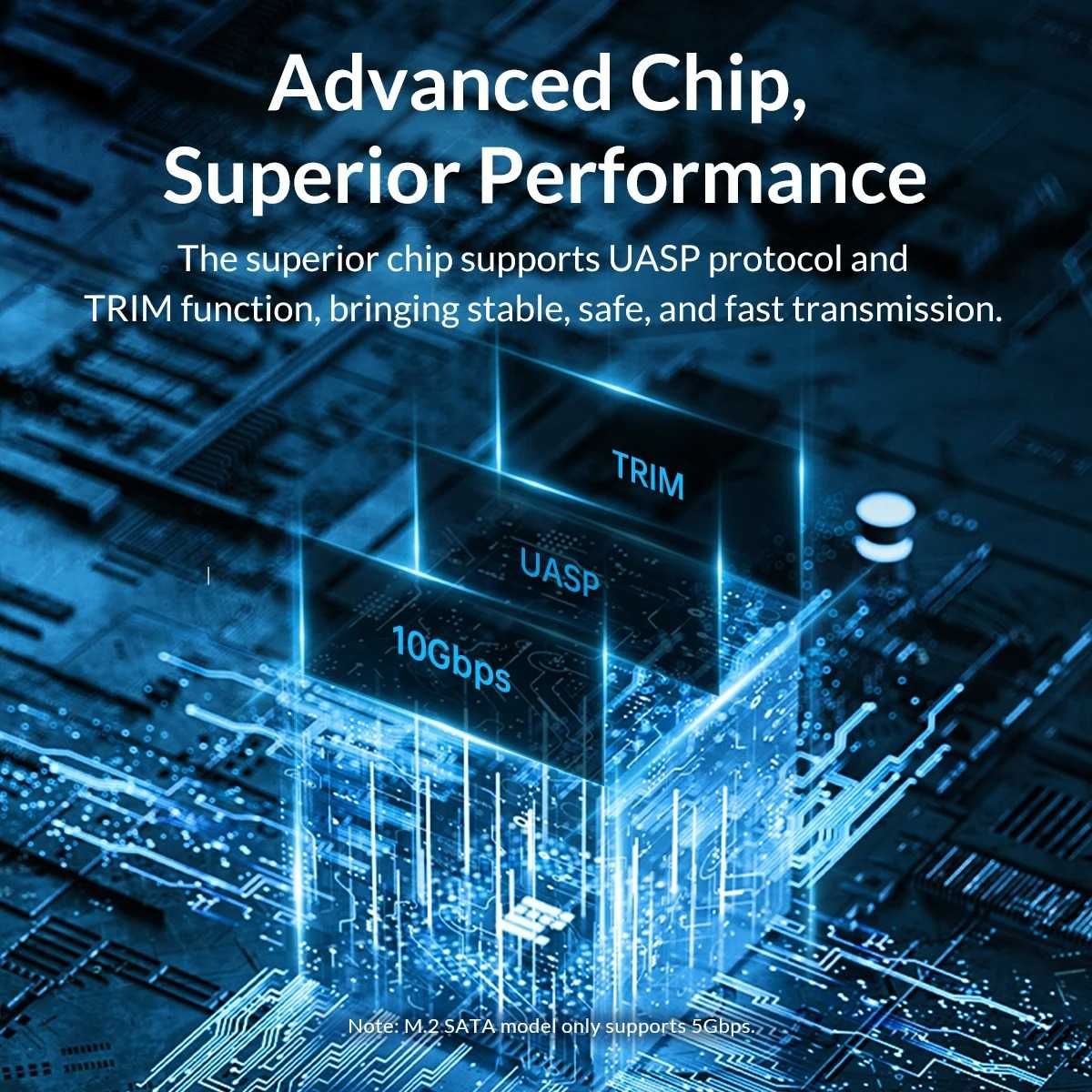 Кишеня дисків Orico M.2 NVMe/SATA 10 Gbps (PWDM2-G2) Blue