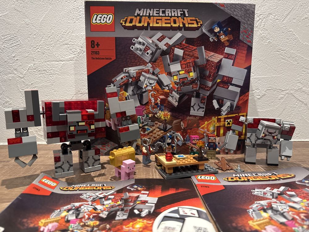 Lego 21163 klocki oryginal Minecraft Dungeons Bitwa o czerwony kamień