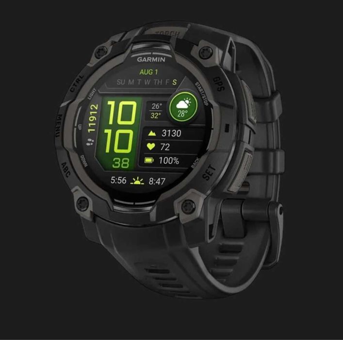 Смарт-годинник Garmin Instinct 3 45mm AMOLED black with black band
