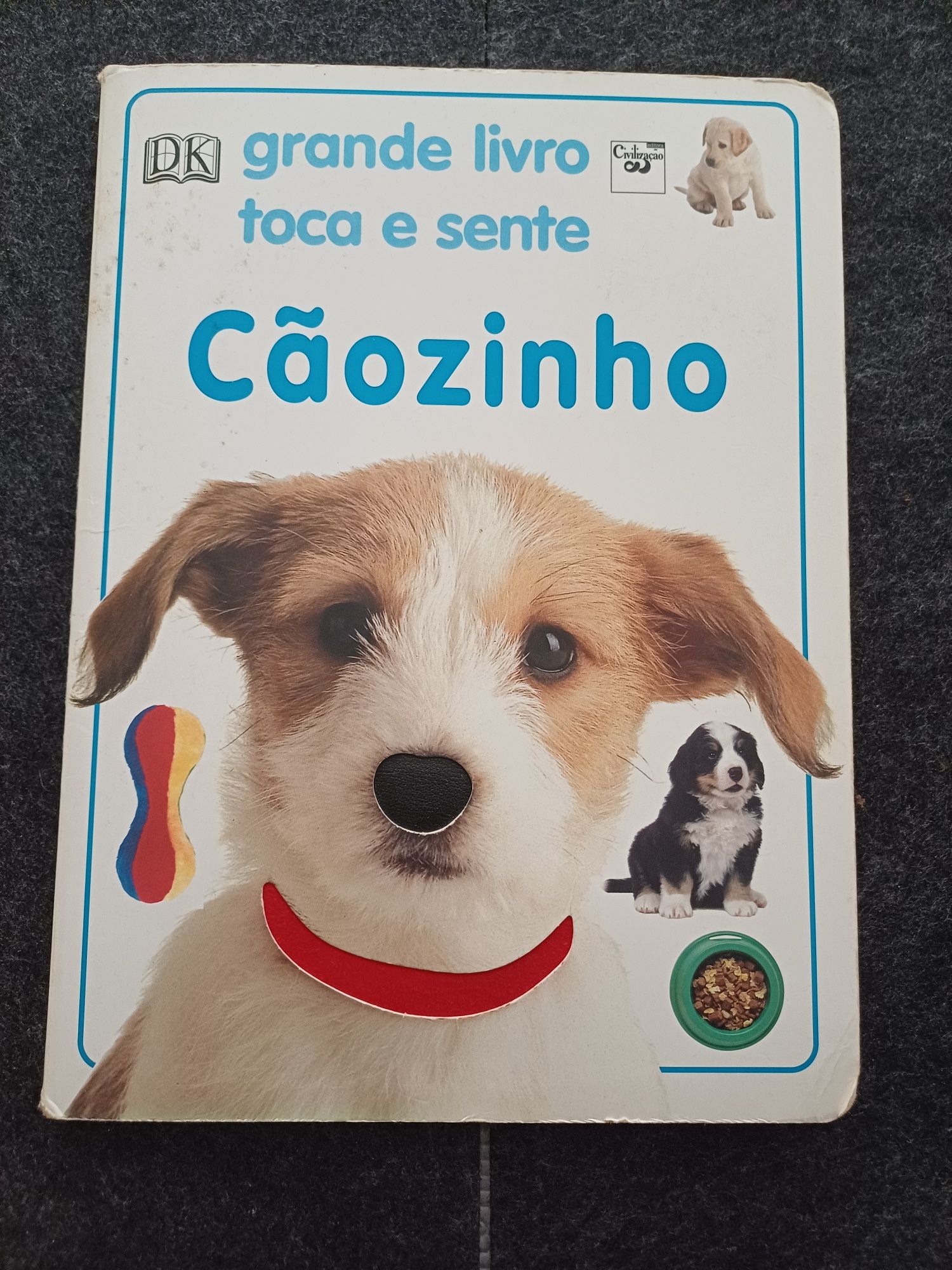 4 livros da coleção Toca e Sente