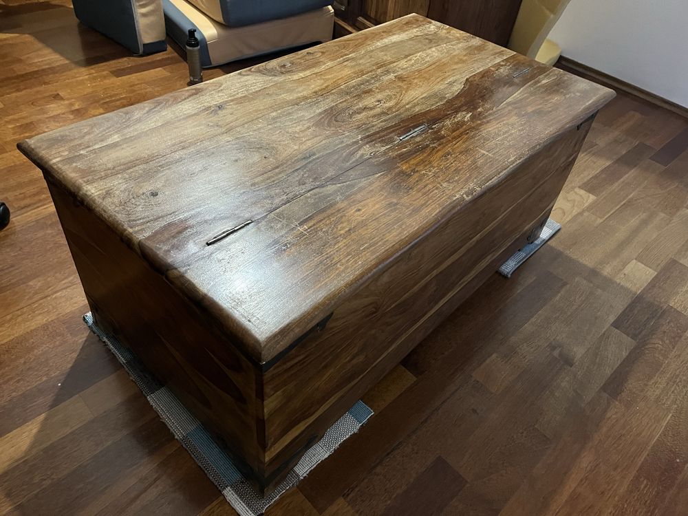 Almi decor, Ława z szufladami z drewna egzotycznego